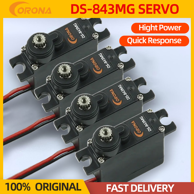 Brushless Motor Thrust Test Stand - 高トルクデジタルサーボCorona-DS843MG,金属ギア,4.8kg,8.5秒,g,rc制御用,車,飛行機,ヘリコプター,ロボット,4個