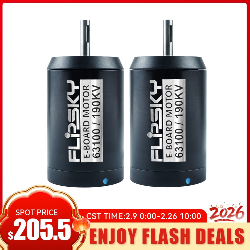 Flipsky フラッシュディール 2PCS センサー付きア - 63100 Brushless Motor 140Kv のレビューと価格